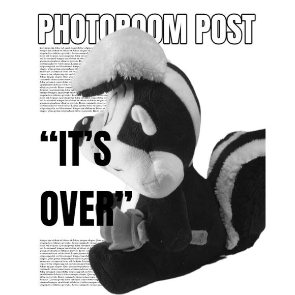 Banned Looney Tunes Pepe Le Pew Plush for Hallmark Valentine /w Flower in Hand - Picture 3 of 7